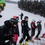 Western State Mountain Sports Alpine Ski team checking out the course